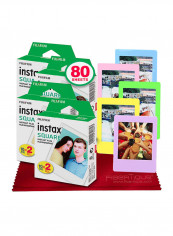 Pack Of 4 Instax Square Instant Film 3.4 x 2.8inch Multicolour