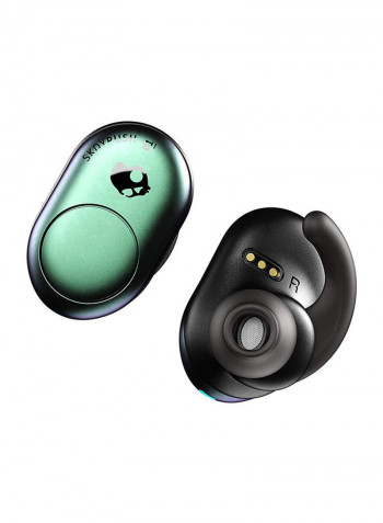 Push True Wireless Earbuds, In-Ear Bluetooth With Microphone Green/Black