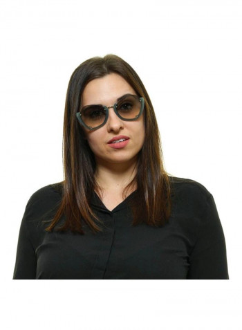 Women's Asymmetrical Sunglasses - Lens Size: 55 mm