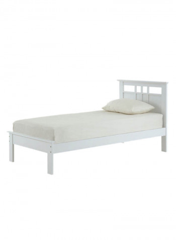 Adam Single Bed White 206x99x100cm