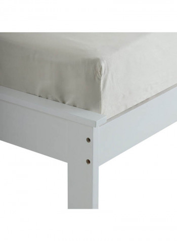Adam Single Bed White 206x99x100cm