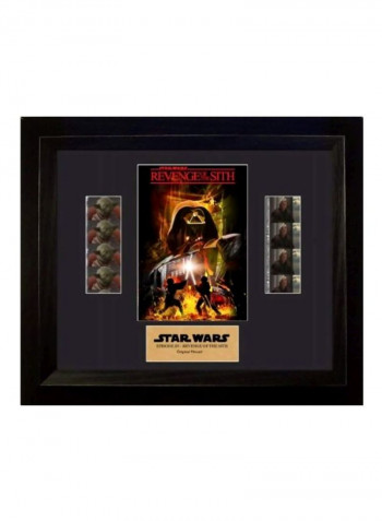 Star Wars Revenge Of Sith Double Framed Art Black/Yellow/Red 20x20x2inch