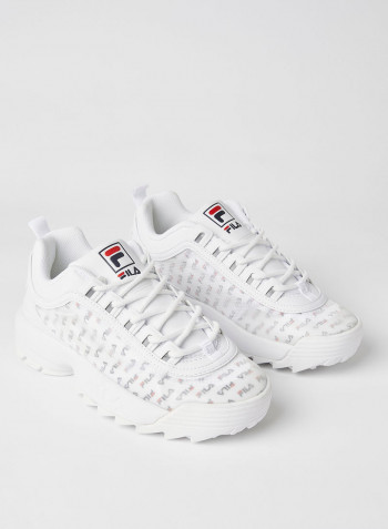 Disruptor II Clear Logos Sneakers White