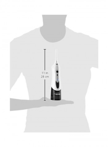 Portable Electric Water Flosser White/Black