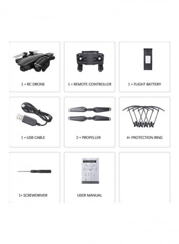 SG701 RC Drone with Camera 4K Dual Camera WIFI FPV Drone Foldable RC Quadcopter with Headless Mode Trajectory Flight 30*10.5*19cm