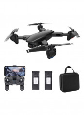 SG701 RC Drone with Camera 4K Dual Camera Wifi FPV Drone Foldable RC Quadcopter with Headless Mode Trajectory Flight with Bag 2 Battery 24.5*8*22cm