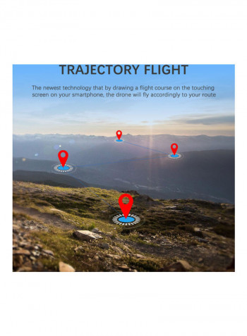 SG701 RC Drone with Camera 4K Dual Camera Wifi FPV Drone Foldable RC Quadcopter with Headless Mode Trajectory Flight with Bag 2 Battery 24.5*8*22cm