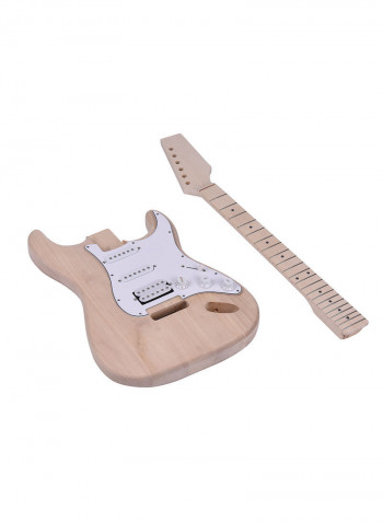 Basswood Body Maple Wood Neck Rosewood Fingerboard DIY Electric Guitar Making Kit