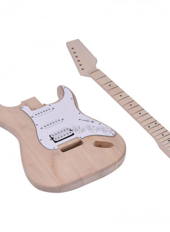 Basswood Body Maple Wood Neck Rosewood Fingerboard DIY Electric Guitar Making Kit