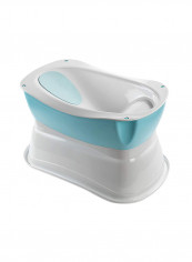 Right Height Bath Tub With My Size Potty Seat, 3-6 M - White/Blue