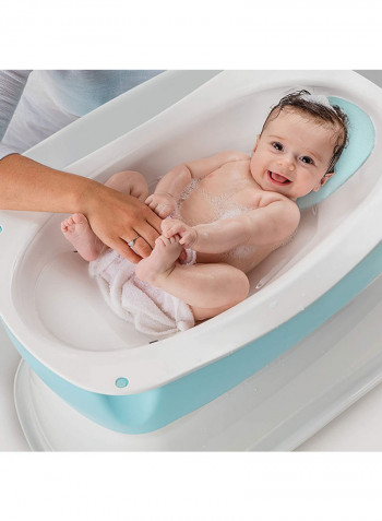 Right Height Bath Tub With My Size Potty Seat, 3-6 M - White/Blue