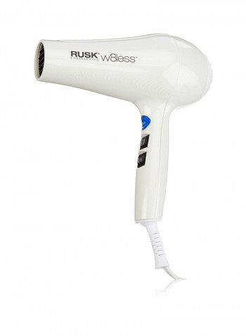 Wireless Professional Hair Dryer White