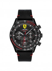 Men's Leather Quartz Chronograph Wrist Watch With Date Display 830712