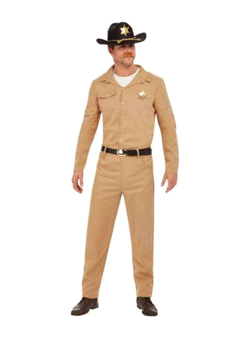 80S Sheriff Fancy Costume Set XL