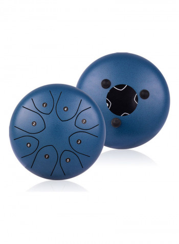 8-Tone Steel Tongue Drum With 2 Mallets