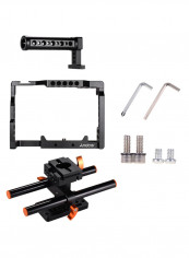 Camera Protector Stabilizer Cage Kit Black/Orange/Silver