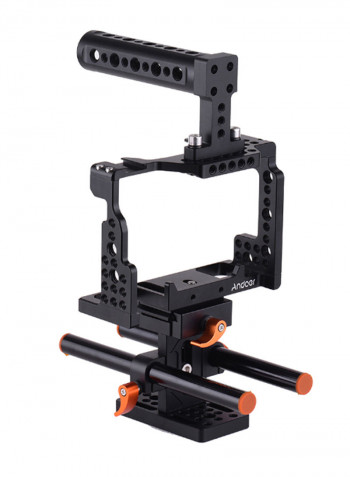 Camera Protector Stabilizer Cage Kit Black/Orange/Silver