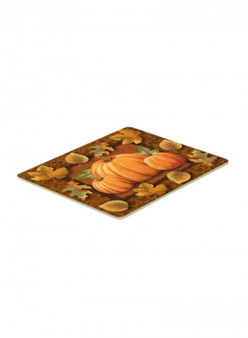 Pumpkins And Fall Leaves Kitchen/Bath Mat Multicolour 24 x 32inch