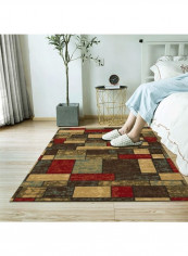 Vintage Colourful Home Non-Skid Carpet Multicolour 120 x 160cm