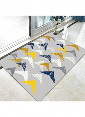 Bedroom Rug Modern Geometric Pattern Washable Living Room Carpet Yellow 120*160(W*L)cmcm
