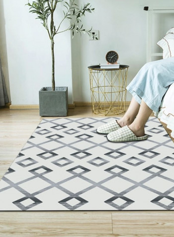 Living Room Carpet Geometric Pattern Modern Simple Rug Grey 80*180 (W*L)cmcm