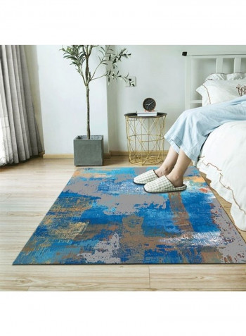 Modern Fresh Painting Living Room Soft Bedroom Non-Skid Carpet Blue 120*160(W*L)cmcm