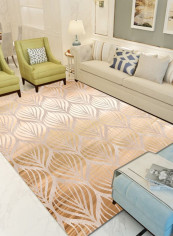 European Luxurious Stain-Resistant Living Room Sofa Ground Mat Gold 120*160(W*L)cmcm