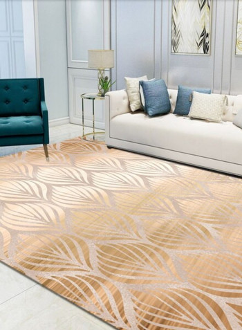 European Luxurious Stain-Resistant Living Room Sofa Ground Mat Gold 120*160(W*L)cmcm