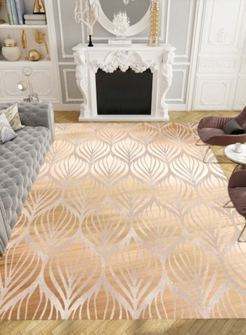 European Luxurious Stain-Resistant Living Room Sofa Ground Mat Gold 80*180 (W*L)cmcm