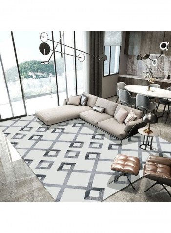 Living Room Carpet Geometric Pattern Modern Simple Rug Grey 120*160(W*L)cmcm