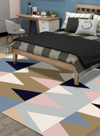 Bedroom Rug Simple Geometric Pattern Washable Living Room Carpet Pink 120*160(W*L)cmcm