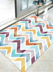 Rectangular Carpet Colorblock Non-Skid Durable Bedroom Living Room Rug multicolour 120*160(W*L)cmcm