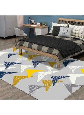 Bedroom Rug Modern Geometric Pattern Washable Living Room Carpet Yellow 80*180 (W*L)cmcm