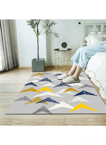 Bedroom Rug Modern Geometric Pattern Washable Living Room Carpet Yellow 80*180 (W*L)cmcm