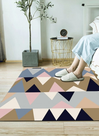 Bedroom Rug Simple Geometric Pattern Washable Living Room Carpet Pink 80*180 (W*L)cmcm