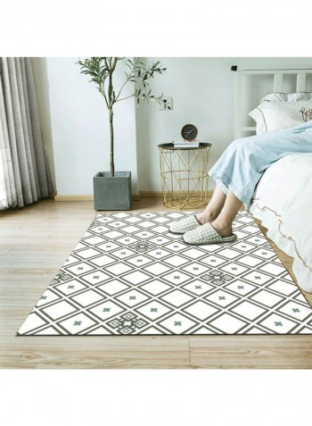 Modern Style Carpet Simple Pattern Home Use Non-Skid Durable Rug White 120*160(W*L)cmcm