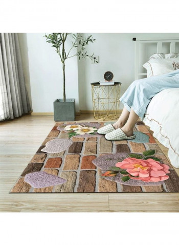 Printed Floor Rug Multicolour 120x160cm