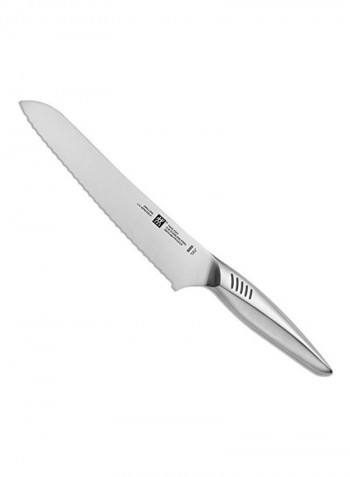 Stainless Steel Bread Knife Silver