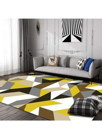 Geometric Pattern Printed Rug Multicolour 120x160cm