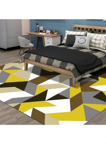 Geometric Pattern Printed Rug Multicolour 120x160cm