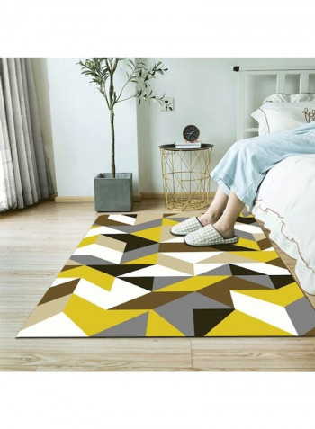 Geometric Pattern Printed Rug Multicolour 120x160cm