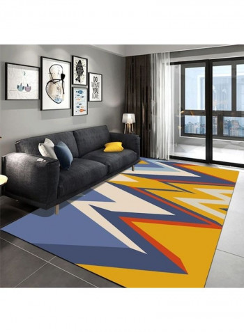Simple Geometric Pattern Living Room Carpet Multicolour 80 x 180cm