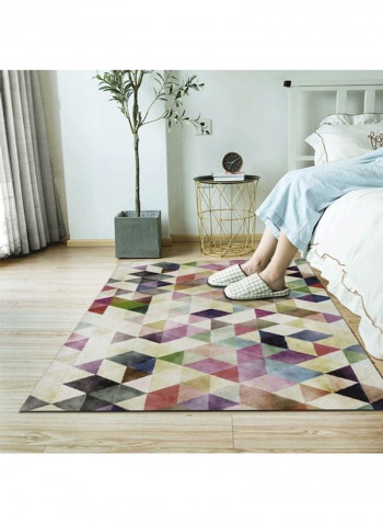 Colourblock Living Room Rug Multicolour 60x90cm
