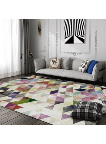 Colourblock Living Room Rug Multicolour 60x90cm