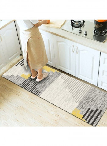 Rectangular Modern Simple Style Non-Skid Floor Rug Grey/Black/Yellow 120x160cm