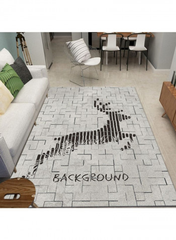 Nordic Style Rectangle Comfortable Rug Grey 120 x 160cm