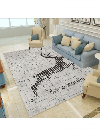 Nordic Style Rectangle Comfortable Rug Grey 120 x 160cm