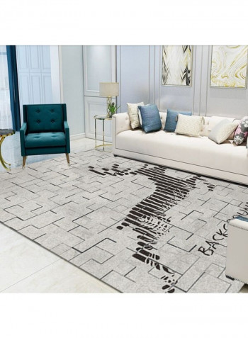 Nordic Style Rectangle Comfortable Rug Grey 120 x 160cm