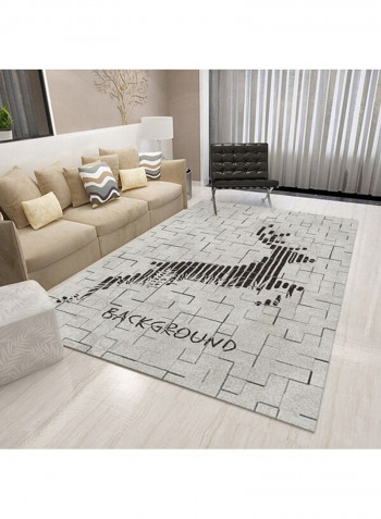 Nordic Style Rectangle Comfortable Rug Grey 120 x 160cm