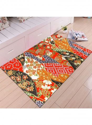 Printed Anti-Slip Home Rug Multicolour 80x180cm